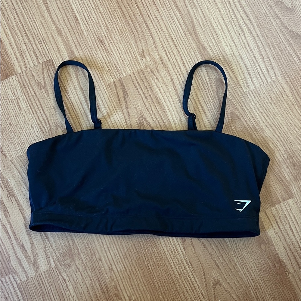 Gymshark Black Thin-Strap Sports Bralette